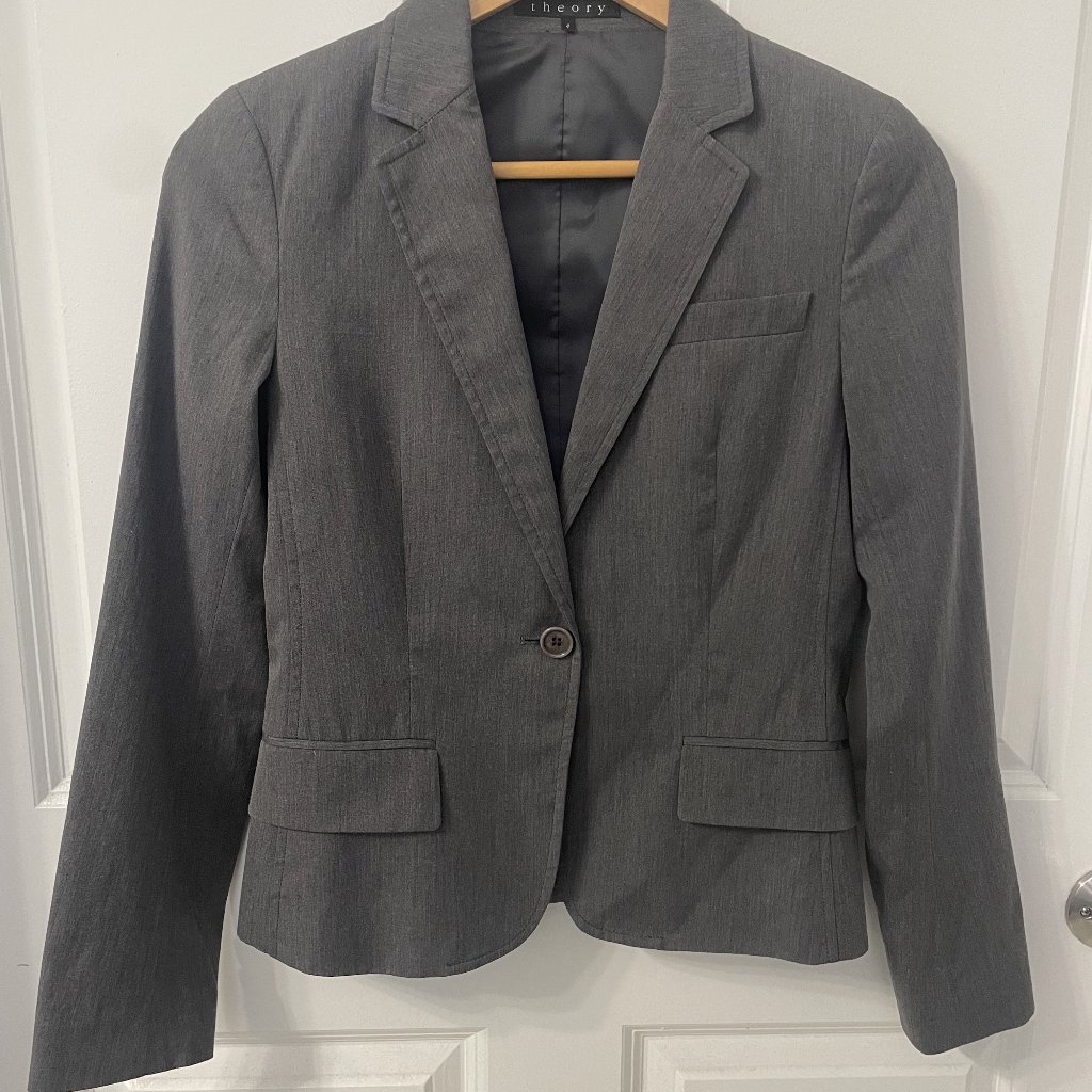Theory Blazer Grey Women's Size 4